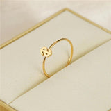 Anslow Jewelry Light Dollar Shape Plated Finger Ring Friendship Christmas Gift
