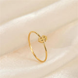 Anslow Jewelry Light Dollar Shape Plated Finger Ring Friendship Christmas Gift
