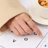 Anslow Jewelry Light Dollar Shape Plated Finger Ring Friendship Christmas Gift