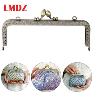 LMDZ 1Pcs Purse Frame Hanger Bronze Metal Clasp Purses Handle Diy Bag Parts