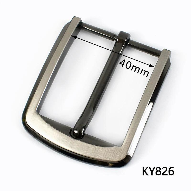 2Pcs Metal Belt Buckles 35/40mm Pin Buckle Clasp Waistband DIY Leather Crafts