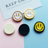 20Pcs Smiling Face Resin DIY Accessory for Earring Hairpin Clothing Phone Case