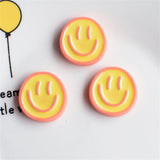 20Pcs Smiling Face Resin DIY Accessory for Earring Hairpin Clothing Phone Case