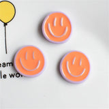 20Pcs Smiling Face Resin DIY Accessory for Earring Hairpin Clothing Phone Case