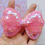 Sequins Bow Hair Clip DIY Accessories Cake Decoration