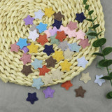 100pcs 26mm Corduroy Stars Padded Patches Appliques DIY Craft Toys