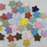 100pcs 26mm Corduroy Stars Padded Patches Appliques DIY Craft Toys