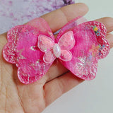 10pcs Double-Layer Butterfly Padded Appliques for Sewing