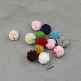 100Pcs 25mm Lace Mesh Flower Ball Sewing Scarf Shoes Hats DIY Art Accessories
