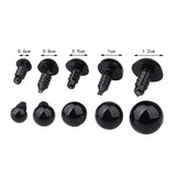 100Pcs 6-12mm DIY Doll Eyes Safety Eyes for Teddy Bear Soft Toy Animal Doll