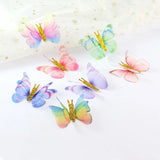 Chiffon Tulle Butterfly Wings Glitter DIY Craft Accessories Earring Neckl