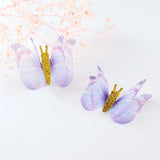Chiffon Tulle Butterfly Wings Glitter DIY Craft Accessories Earring Neckl