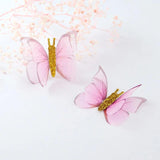 Chiffon Tulle Butterfly Wings Glitter DIY Craft Accessories Earring Neckl