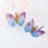 Chiffon Tulle Butterfly Wings Glitter DIY Craft Accessories Earring Neckl