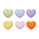 50Pcs Hearts Resin Flatback Hair Earring Accessory DIY Craft Supplies