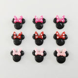 30pcs Bowknot Mouse Resin DIY Craft Supplies Phone Shell Patch Arts Hair Accesso