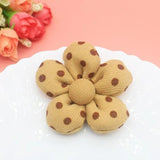 10Pcs Cartoon Fabric Flower Patches DIY Five-petal Flower Accessories