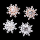 16mm 20pcs/bag Gold/Silver Snowflake Alloy Jewelry Pendant DIY Accessories