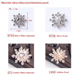 16mm 20pcs/bag Gold/Silver Snowflake Alloy Jewelry Pendant DIY Accessories