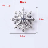 16mm 20pcs/bag Gold/Silver Snowflake Alloy Jewelry Pendant DIY Accessories