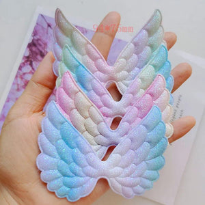 20pcs Glitter Wings Hair Clip Cover DIY Decorative Accessories
