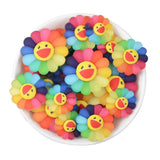30Pc Smiling Face Sunflower Brooch DIY Jewelry Accessorie