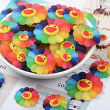 30Pc Smiling Face Sunflower Brooch DIY Jewelry Accessorie