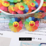 30Pc Smiling Face Sunflower Brooch DIY Jewelry Accessorie