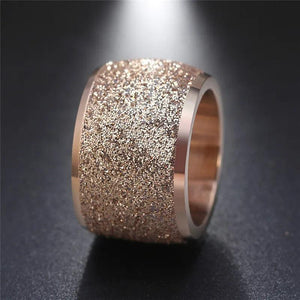 Punk Vintage Silver Stainless Steel Wedding Rings for Women