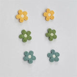 100Pcs Embroidered Flowers Appliques Patches DIY Arts Headwear Decor Material