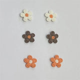 100Pcs Embroidered Flowers Appliques Patches DIY Arts Headwear Decor Material