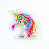 30 Pcs Unicorn Shape Shaker DIY Sewing Bows Phone Case Crafts Decor