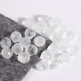 10Pcs 12mm Half Hole Peach Crystal Beads DIY Hairpin Decoration