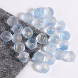10Pcs 12mm Half Hole Peach Crystal Beads DIY Hairpin Decoration