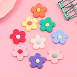 30pcs Flowers Resin Ornament DIY Craft Supplies Art Decoration