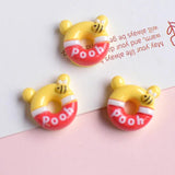 10/20Pcs Cartoon Donut Resin FlatBack Patch DIY Crafts Food Toy Accessories