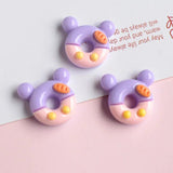 10/20Pcs Cartoon Donut Resin FlatBack Patch DIY Crafts Food Toy Accessories