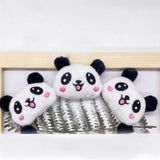 10pcs/lot Cartoon Panda Plush Patches DIY Heart Panda Decoration