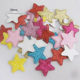 100Pcs Mix Colors Glitter Appliques Star/Flower DIY Craft Accessories