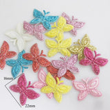 100Pcs Mix Colors Glitter Appliques Star/Flower DIY Craft Accessories