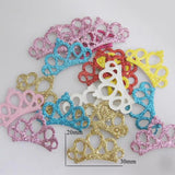 100Pcs Mix Colors Glitter Appliques Star/Flower DIY Craft Accessories
