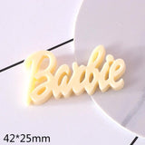15pcs Cartoon Alphabet Resin Ornament DIY Craft Supplies Phone Shell Arts Patch