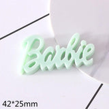 15pcs Cartoon Alphabet Resin Ornament DIY Craft Supplies Phone Shell Arts Patch