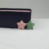 100Pcs 30mm Puffy Teddy Stars Appliques DIY Craft Sewing Material