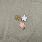 100Pcs 30mm Puffy Teddy Stars Appliques DIY Craft Sewing Material