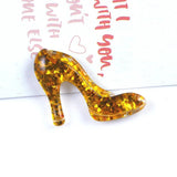 10/20Pcs Crystal High Heels Resin DIY Supplies Hair Phone Decoration