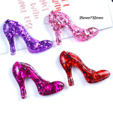 10/20Pcs Crystal High Heels Resin DIY Supplies Hair Phone Decoration