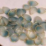 10pcs Golden Edge Lotus Petals Resin Craft Diy Jewelry Material