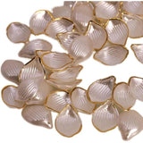 10pcs Golden Edge Lotus Petals Resin Craft Diy Jewelry Material