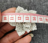 Flower Rhinestone Cocktail Party Ring Crystal Christmas Adjustable